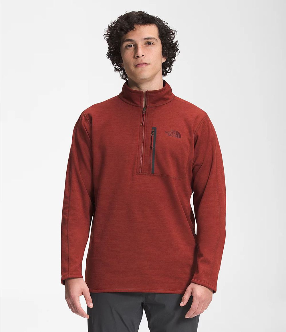 The North Face Canyonlands ½ Zip Sweatshirt Herren - Rot CH-453UXFR